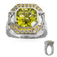 Anello in argento con Quarzo Ouro Verde (Dallas Prince Designs)
