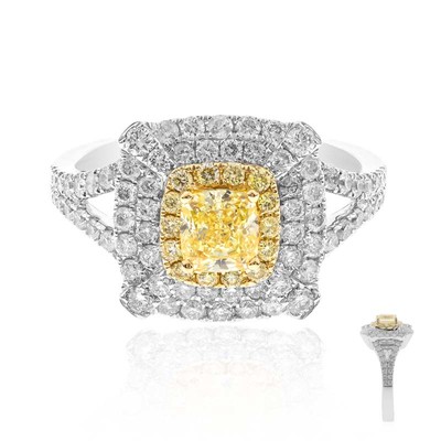 Anello in oro con Diamante Giallo SI2 (CIRARI)