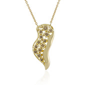 Collana in oro con Diamante Champagne I2 (de Melo)