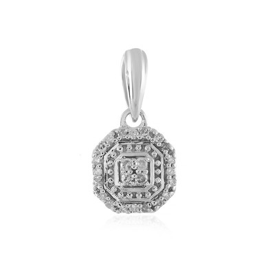 Ciondolo in argento con Diamante I1 (I)