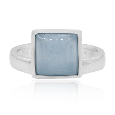 Anello in argento con Giadeite Blu (MONOSONO COLLECTION)
