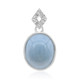 Ciondolo in argento con Opale Blu del Madagascar