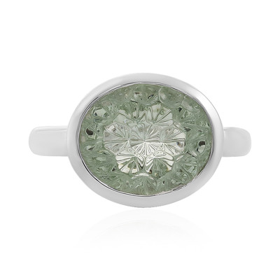 Anello in argento con Ametista Verde (MONOSONO COLLECTION)