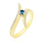 Anello in oro con Diamante Blu SI2 (de Melo)
