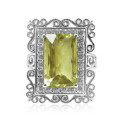 Anello in argento con Quarzo Ouro Verde (Dallas Prince Designs)