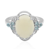 Anello in argento con Opale Bianco