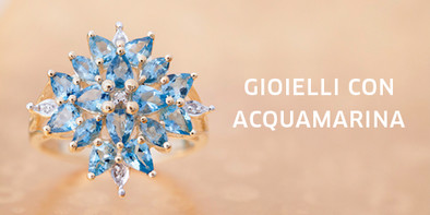 Gioielli con acquamarina