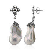 Orecchini in argento con Perla di Acqua Dolce (Annette classic)