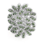 Anello in argento con Diamante Verde