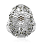 Anello in argento con Diamante Rose de France SI1 di Argyle (Annette classic)