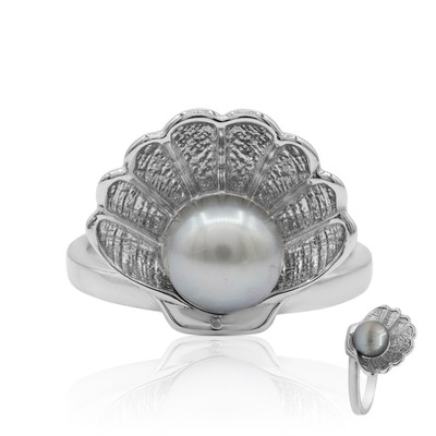 Anello in argento con Perla di Acqua Dolce (MONOSONO COLLECTION)