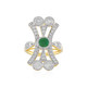 Anello in argento con Smeraldo Brasiliano
