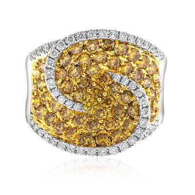 Anello in oro con Diamante Arancione SI2 (CIRARI)