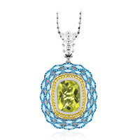 Collana in argento con Quarzo Ouro Verde (Dallas Prince Designs)
