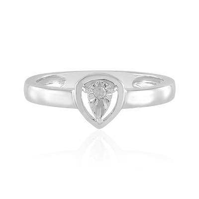 Anello in argento con Diamante I2 (J)