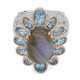 Anello in argento con Labradorite (Dallas Prince Designs)