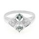 Anello in argento con Diamante Verde Foresta