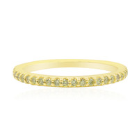 Anello in oro con Diamante Giallo Canarino SI1
