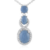 Collana in argento con Opale Blu