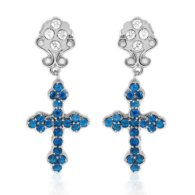 Orecchini in argento con Apatite Blu Neon (Dallas Prince Designs)