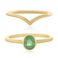 Set anelli in argento con Smeraldo Etiope