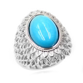 Anello in argento con Turchese Sleeping Beauty (Anne Bever)