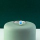 Anello in platino con Opale di Welo