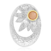 Ciondolo in argento con Pietra di Luna Arancione (MONOSONO COLLECTION)