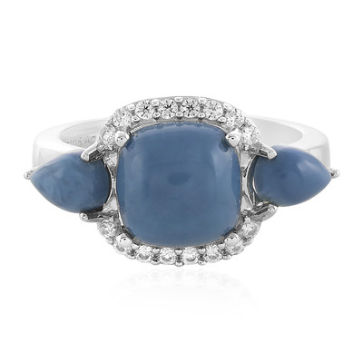 Anello in argento con Opale Blu