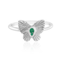 Anello in argento con Onice Verde