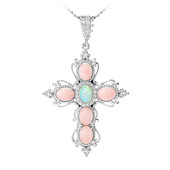 Collana in argento con Opale Rosa (Dallas Prince Designs)