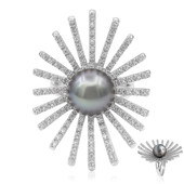 Anello in argento con Perla Tahitiana (TPC)