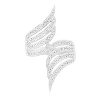 Anello in argento con Topazio Bianco