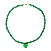 Collana in argento con Onice Verde (Riya)