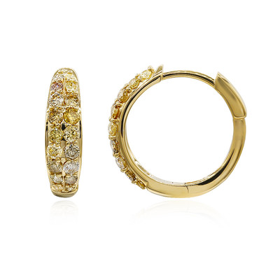 Orecchini in oro con Diamante Fancy SI2 (CIRARI)