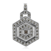 Ciondolo in argento con Diamante Rose de France SI1 di Argyle (Annette classic)