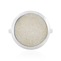 Anello in argento con Agata Glitter Perlata Brillante