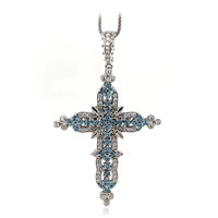 Collana in argento con Topazio Blu Svizzero (Dallas Prince Designs)