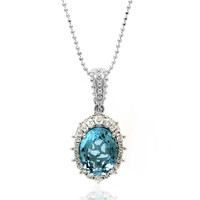 Collana in argento con Topazio Blu Cielo (Dallas Prince Designs)
