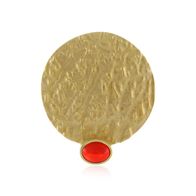 Ciondolo in argento con Opale Rosso dell'Etiopia (MONOSONO COLLECTION)