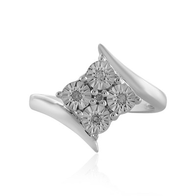 Anello in argento con Diamante I3 (H)