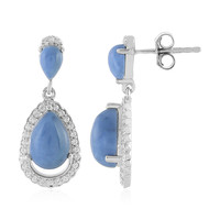 Orecchini in argento con Opale Blu