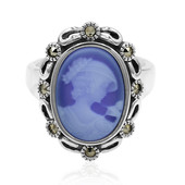 Anello in argento con Agata Blue Lace
