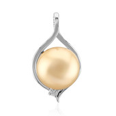 Ciondolo in argento con Perla Dorata dei Mari del Sud Kabira (TPC)