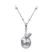 Collana in argento con Perla di Acqua Dolce (TPC)