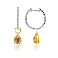 Orecchini in oro con Diamante Giallo SI2 (CIRARI)