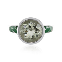 Anello in argento con Ametista Verde