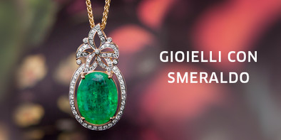 Gioielli con smeraldo