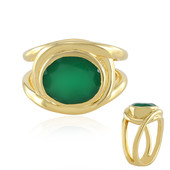 Anello in ottone con Onice Verde (Juwelo Style)