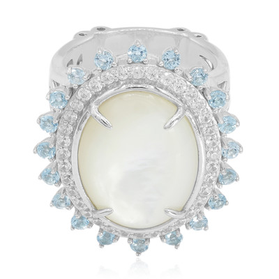 Anello in argento con Madreperla (Dallas Prince Designs)